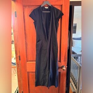 Black Button-Down romper/jumpsuit